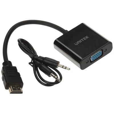 Convertor HDMI - VGA + audio UNITEK Y-6333