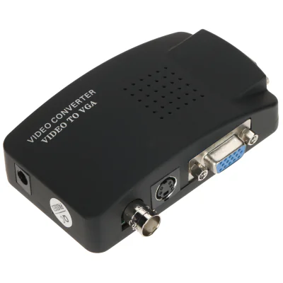 Convertor pentru monitoare de calculator VGA-1920F, intrare video compozit (BNC), S-VIDEO