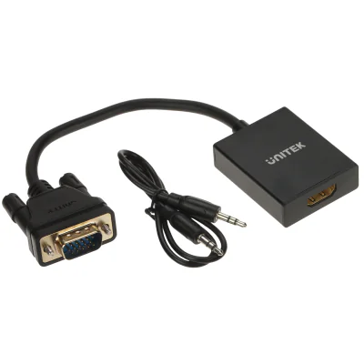 Convertor VGA - HDMI + audio UNITEK V1112ABK01