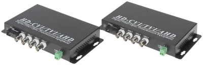 Convertor video pe fibră optică OVH-4D/SC, 4 x video + RS-485, set TX + RX, SC