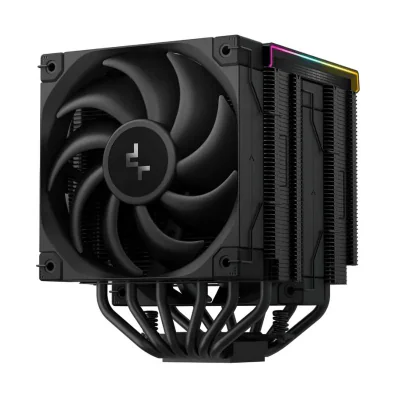 Cooler Procesor DEEPCOOL AK620 DIGITAL PRO NEGRU, marime heatsink 127x110x157mm, 2 ventilatoare, viteza ventilatoare 500-1750 RPM +/- 10%, Airflow: 60.89 CFM,  Suport AMD: AM4/AM5, suport INTEL: LGA 1851/1700/1200/1151/1150/1155/2011-v3/2011/2066, ni