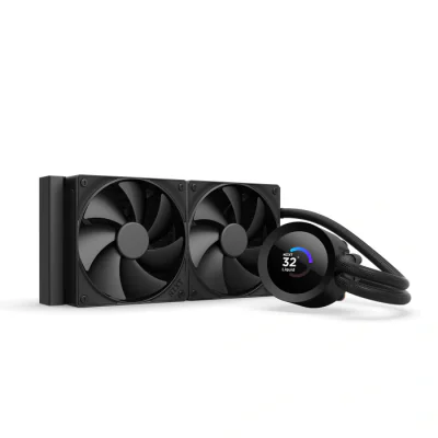Cooler Lichid NZXT Kraken Plus 240 V2, AIO 240mm, pompa cu ecran LCD, Intel/ AMD, Negru "RL-KN240-B2"