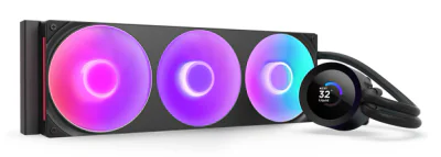 Cooler Lichid NZXT Kraken Plus 360 RGB, AIO 360mm, pompa cu ecran LCD, Intel/ AMD, Negru "RL-KR360-B2"