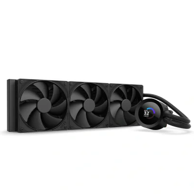 Cooler Lichid NZXT Kraken Plus 360 V2, AIO 360mm, pompa cu ecran LCD, Intel/ AMD, Negru "RL-KN360-B2"