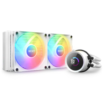 Cooler NZXT "Kraken 240 RGB", skt universal, racire cu lichid, ventilator 120 mm x 2, 1800 rpm, iluminat RGB, "RL-KR240-W1"