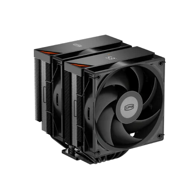 COOLER PCCooler "RT620 Pro Digital ARGB" skt. Intel si AMD, racire cu aer, vent. 2 x 120mm, 500 - 2200 rpm, 6 heatpipes, inaltime 158mm, iluminare ARGB,"RT620Pro Digital BK"
