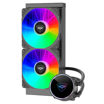 COOLER PCCOOLER, skt. universal, racire cu lichid, vent. 2x120mm, 400-1800RPM, "PD240S ARGB BK"