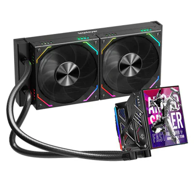 Cooler Procesor 1stPlayer FT 240-bk, Lichid, 12 cm, 2 ventilatoare, aRGB