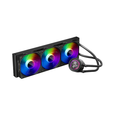 Cooler Procesor 1stPlayer Thunderstorm TS4 360-bk, display IPS, aRGB, compatibil AMD/Intel, negru
