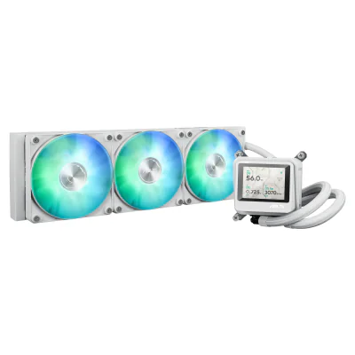 Cooler procesor ASUS MAX Gaming LC 360 ARGB LCD White Edition