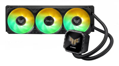 Cooler Procesor ASUS TUF GAMING LC III 360 ARGB LCD, marime radiator 397mm, 3x120mm, viteza ventilatoare 650-2600 RPM +/- 10%, Suport AMD: AM5 AM4, suport INTEL: LGA 1851/1700/1200