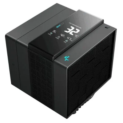 Cooler Procesor DEEPCOOL ASSASIN IV VC VISION NEGRU, marime heatsink 140x110x160mm, un ventilator, viteza ventilator 500-1800 RPM +/- 10%, Airflow: 61.25 CFM,  Suport AMD: AM4/AM5, suport INTEL: LGA 1700/1200/1151/1150/1155/2011-v3/2011/2066, nivel d