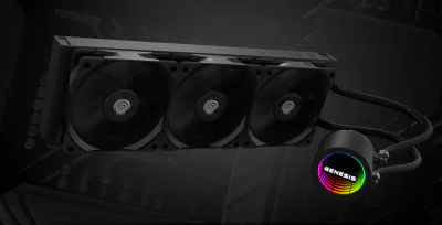 Cooler Procesor GENESIS HYDRIA 360 NEGRU, dimensiune radiator 397x120x27mm, 3 ventilatoare ARGB, Viteza ventilatoare: 500-1550 RPM, Airflow ventilatoare: 80 CFM, Suport AMD: AM4/AM5, suport INTEL: LGA 1151/1156/1150/1200/1700/1851
