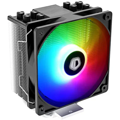 Cooler Procesor ID-Cooling 214 ARGB, compatibilitate Intel LGA 775 1150 1151 1155 1156 1200 1700 1356 1366 2011 2011-3 2066 AMD AM4 AM5, Tip racire Activ, 4 heatpipe-uri, 1 ventilator x 120mm, 32.5dB