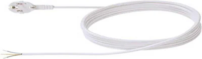 Cordon prelungitor H05VV-F 3G1, 3m, Alb