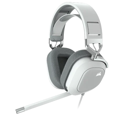 Casti Gaming Head-band Corsair HS80 RGB USB, Wired, Alb
