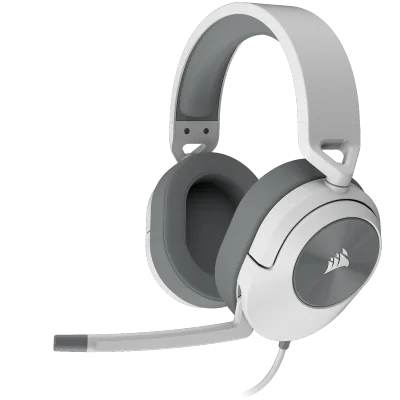 Casti Gaming Head-band Corsair HS55 STEREO, Wired, Alb