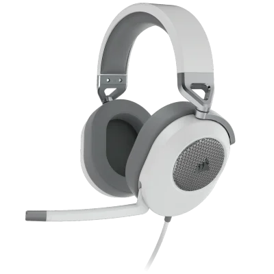 Casti Gaming Head-band Corsair HS65 SURROUND, Wired, Alb
