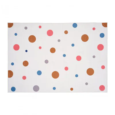Covor printat, BUBBLE 160x230 cm, lavabil cu spate antialunecare, inaltime fir 3mm
