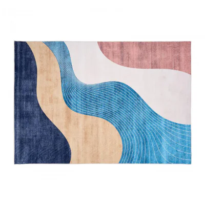 Covor printat, FLOW  200x300 cm, lavabil cu spate antialunecare, inaltime fir 3mm