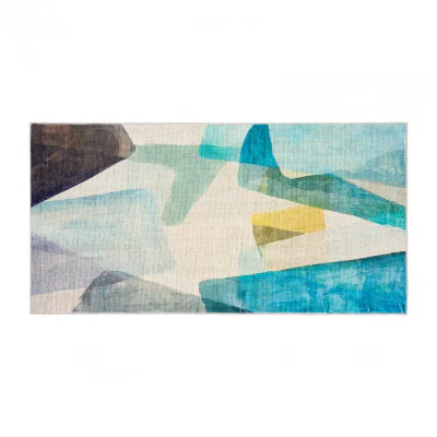 Covor printat, FOREST 70x140 cm, lavabil cu spate antialunecare, inaltime fir 3mm