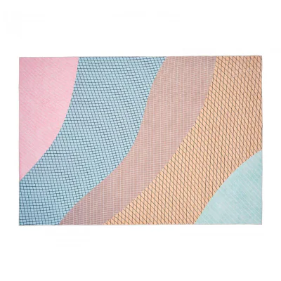 Covor printat, RAINBOW  200x300 cm, lavabil cu spate antialunecare, inaltime fir 3mm