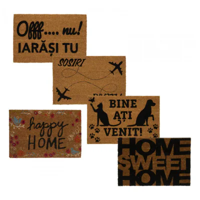 COVORAS INTRARE  ANTIDERAPANT 60X40 CM, FAMILY, HEINNER HOME, MIX 5 MODELE/ IN BAX