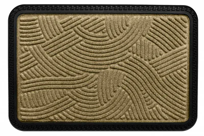 COVORAS INTRARE ANTIDERAPANT CU MARGINE CAUCIUCATA 40X60 CM, MARO, HEINNER HOME