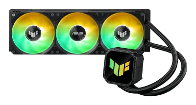 Cooler Procesor ASUS TUF GAMING LC III 360 ARGB NEGRU, marime radiator 397mm, 3x120mm, viteza ventilatoare 650-2600 RPM +/- 10%, Suport AMD: AM5 AM4, suport INTEL: LGA 1851/1700/1200
