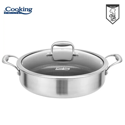 CRATITA CU CAPAC, 30x7.8 CM, 4.8 L, TITANIUM3, COOKING BY HEINNER