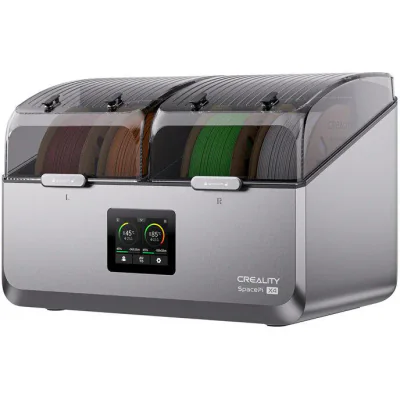 CREALITY 3D SPACE PI X4 FILAMENT DRYER, Capacitate: 4 role de filament, doua camere independente cu control temperatura independent, temperatura: pana la 85°C, dezumidifcare activa, Touchscreen 3.2", Compatibil cu role de filament de 1kg, 2kg, diamet