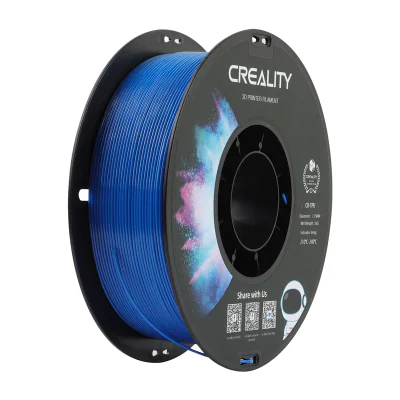 CREALITY CR-TPU 3D Printer Filament, blue, Glossy, 1kg, elastic,rezistent UV, Printing temperature: 210-240, Filament diameter: 1.75mm, Size of filament wheel: Diameter 200mm, height 66mm, hole diameter 56mm. Utilizare: pana la 6 luni de la deschider