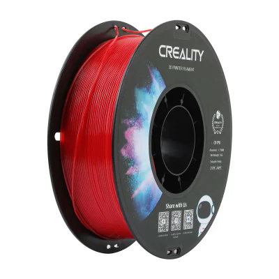 CREALITY CR-TPU 3D Printer Filament, RED, Glossy, 1kg, elastic,rezistent UV, Printing temperature: 210-240, Filament diameter: 1.75mm, Size of filament wheel: Diameter 200mm, height 66mm, hole diameter 56mm. Utilizare: pana la 6 luni de la deschidere