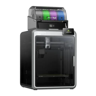 CREALITY K2 PRO Combo FDM 3D PRINTER, include un sistem CFS multi- filament, Suporta maxim 4 x CFS - 16 culori, Tehnologie: FDM, volum printare: 300 x 300 x 300mm, Dimensiuni produs: 445 × 477 × 573 mm, 23.7kg, Viteza printare: 600 mm/s, Accelerare: 