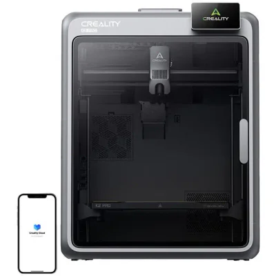 CREALITY K2 PRO FDM 3D PRINTER, Tehnologie: FDM, volum printare: 300 x 300 x 300mm, Dimensiuni produs: 445 × 477 × 573 mm, 23.7kg, Viteza printare: 600 mm/s, Accelerare: 20.000 mm/s, Temperatura duza max: 300 ° C, Motoare Step-Servo, Temperatura max 