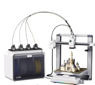 CREALITY SPARKX I7 COMBO FDM 3D PRINTER, Imprimanta 3D, Tehnologie FDM, Volum printare: 260 × 260 × 255 mm, Dimensiuni imprimanta: 470 × 423 × 456 mm, Viteza printare: ≤ 500 mm/s, Acuratete: 100±0.1 mm, Inaltime strat: 0.05-0.3 mm, Direct drive extru