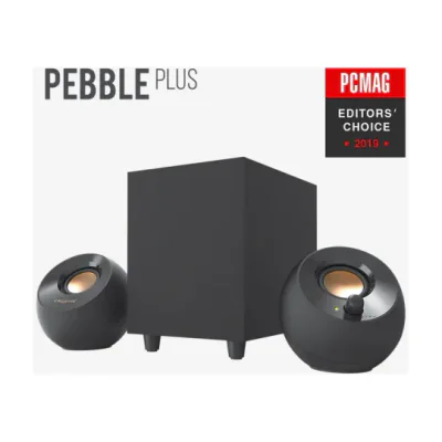 CREATIVE PEBBLE PLUS 2.1 USB Speakers - black "51MF0480AA000"
