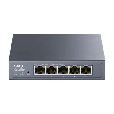 Cudy 5-Port 2.5G Easy-Managed Switch, HS105 3.0, Managed, L2, 2.5G Ethernet (100/1000/2500), Wall mountable