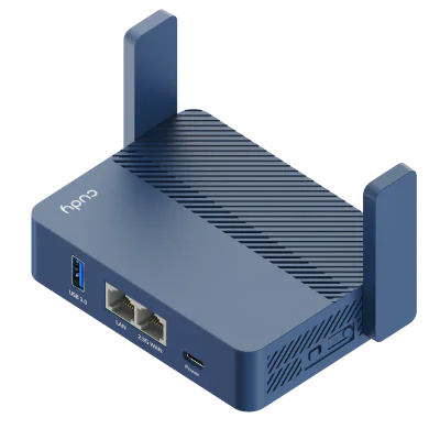 CUDY AX3000 2.5G Wi-Fi 6 Router with USB, Dual-Band, 2.5G WAN+GE LAN, 802.11ax/ac/a/b/g/n,  2402Mbps at 5GHz + 574Mbps at 2.4GHz, 1 USB3.0, MU-MIMO, DDNS, Zerotier/Wireguard/OpenVPN/IPSec/L2TP/PPTP VPN, Zerotier, DNS over Cloudflare/Google/Quad9, IPv