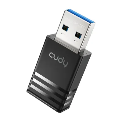 Cudy AX900 Dual-Band Wi-Fi 6 USB Adapter, WU900 1.0, Wireless, USB, WLAN, Wi-Fi 6 (802.11ax), 600 Mbit/s, Black