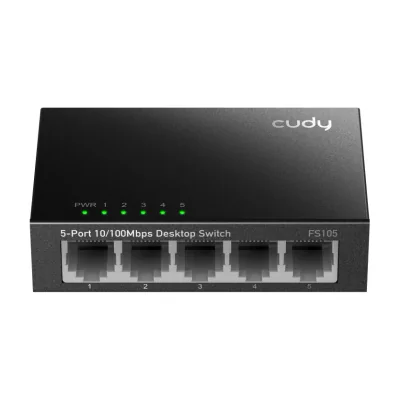 Cudy FS105, Unmanaged, Fast Ethernet (10/100)