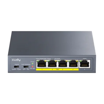 Cudy GS1005P, Unmanaged, Gigabit Ethernet (10/100/1000), Power over Ethernet (PoE)