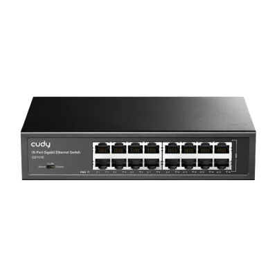 Cudy GS1016, Unmanaged, Gigabit Ethernet (10/100/1000), Rack mounting