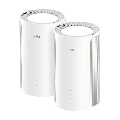 Cudy M11000, White, Internal, Mesh router, Status, System, Omni-directional, 250 m²