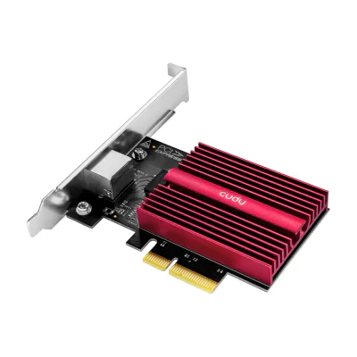 Cudy PE10G, Internal, Wired, PCI Express, Ethernet, 10000 Mbit/s, Red