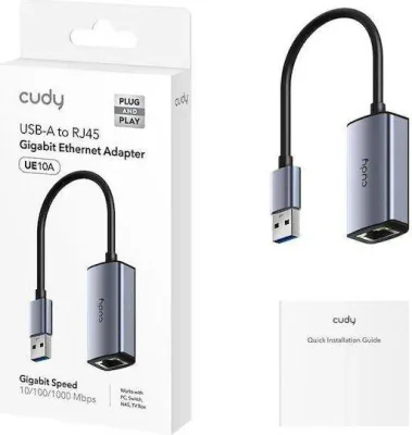 CUDY USB-A to Ethernet Adaptor UE10A - Router - 1 Gbps