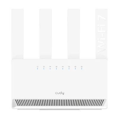 Cudy WR3600E, Wi-Fi 7 (802.11be), Dual-band (2.4 GHz / 5 GHz), Ethernet LAN, White, Tabletop router