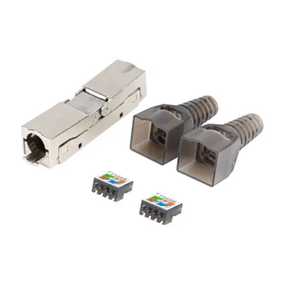 Cuplă RJ45 Lanberg 2x RJ-45, FTP, Cat 6A, mufă 8P8C, fără scule