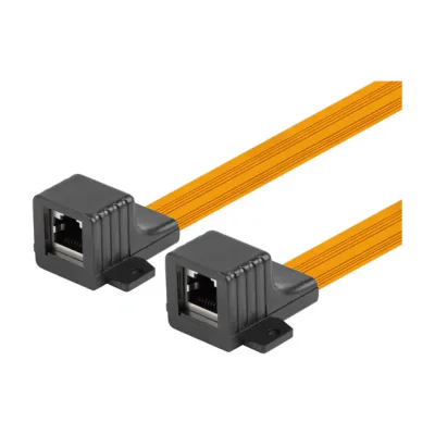Cuplă RJ45 Lanberg inline cu fereastră, Cat. 5/5e, cablu 0,23 metri