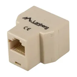 Cuplaj RJ45 Inline Lanberg RJ45->2XRJ45, conector placat cu aur, maro